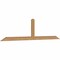 Ekena Millwork Portland Smooth Timber Gable Bracket, Western Red Cedar, 84"W x 21"H x 1 1/2"D x 3 1/2"F, 6/12 Pitch GBW084X21X0204POR00SWR - alternate 5